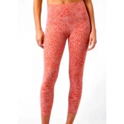 Athleta Plus Salutation Stash Pocket II Cheetah Print 7/8 Tights Size 3X